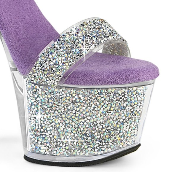 Platform Rhinestone High Heel Shoes - Picture 3 of 4